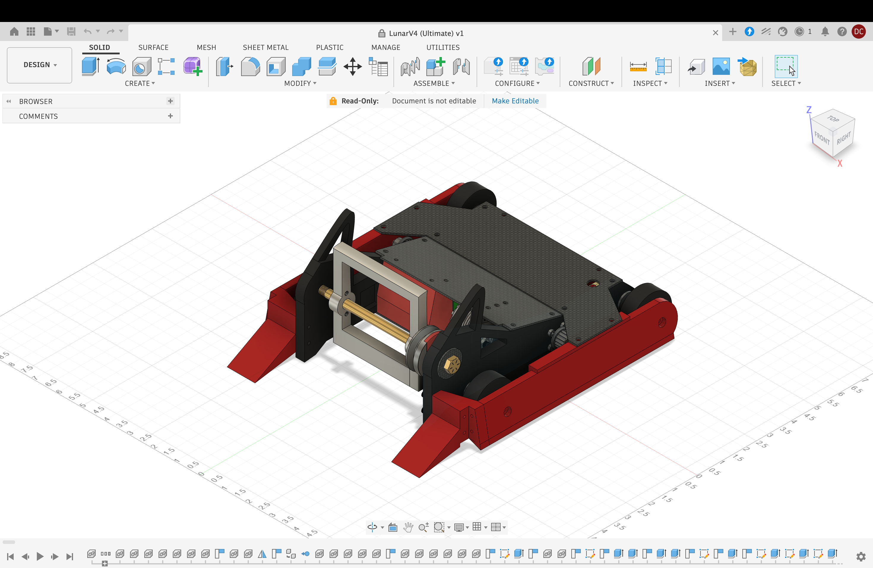 Beater Bar 2D Engineering Drawing